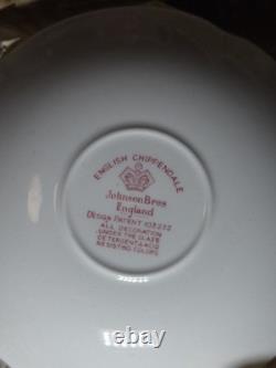 Exceptional 45pc Johnson Brothers English Chippendale Set + Lids- Look