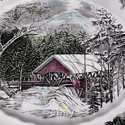 FRIENDLY VILLAGE PLATTER COVERED BRIDGE JOHNSON BROS 15 England