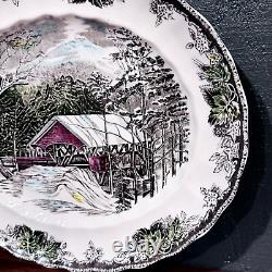 FRIENDLY VILLAGE PLATTER COVERED BRIDGE JOHNSON BROS 15 England