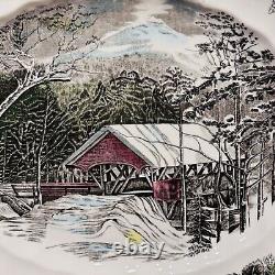 FRIENDLY VILLAGE PLATTER COVERED BRIDGE JOHNSON BROS 15 England