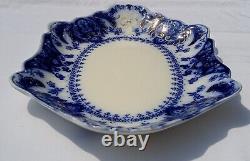 Flow Blue Florida Exquisite Johnson Bros 14.5 Serving Platter with Gold Accents