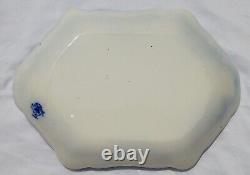 Flow Blue Florida Exquisite Johnson Bros 14.5 Serving Platter with Gold Accents