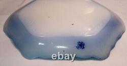 Flow Blue Florida Exquisite Johnson Bros 18.5 Serving Platter with Gold Accents