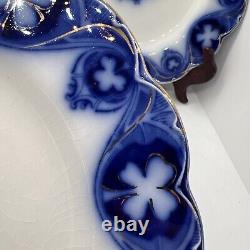 Flow Blue Johnson Brothers Savoy Set Of 4- 9 Inch Plates