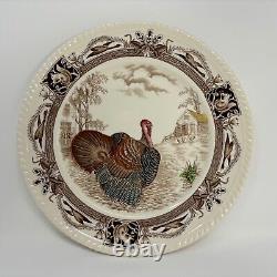 Four Vintage Johnson Brothers Barnyard King Dinner Plates Thanksgiving England