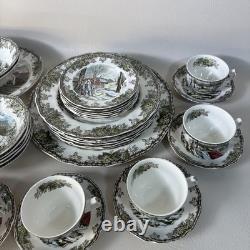 Friendly Village Dinnerware Johnson Bros England in New Hampshire Lot Of 39 Friendly Village Dinnerware Johnson Bros England in New Hampshire Lot Of 39