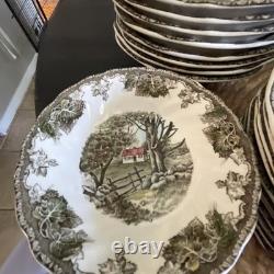 Friendly Village Dinnerware Johnson Bros England in New Hampshire Lot Of 39