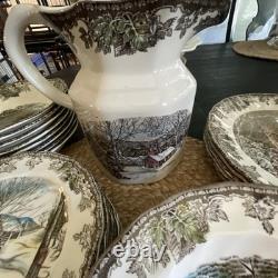 Friendly Village Dinnerware Johnson Bros England in New Hampshire Lot Of 39