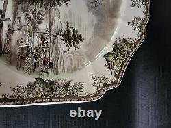 Friendly Village Large 19.5X15.5Turkey Platter Johnson Bros Made In England