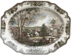 Friendly Village Turkey Platter, 20, Multi