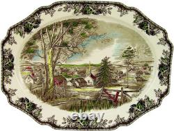 Friendly Village Turkey Platter, 20, Multi