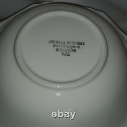 Heritage White Made in England Stamp by Johnson Brothers Vintage Discontinued