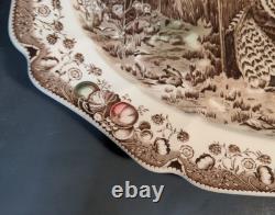 His Majesty Johnson Bros Thanksgiving Turkey Platter England Vintage 20 X 16