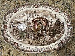 His Majesty Turkey Platter Johnson Brothers England Huge 20.5 x bit over 16