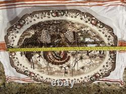 His Majesty Turkey Platter Johnson Brothers England Huge 20.5 x bit over 16 His Majesty Turkey Platter Johnson Brothers England Huge 20.5 x bit over 16