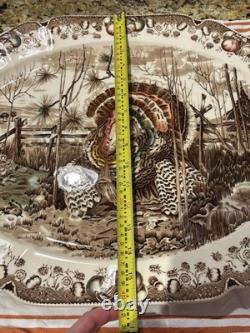 His Majesty Turkey Platter Johnson Brothers England Huge 20.5 x bit over 16