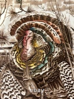 His Majesty Turkey Platter Johnson Brothers England Huge 20.5 x bit over 16