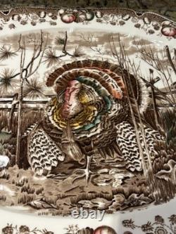 His Majesty Turkey Platter Johnson Brothers England Huge 20.5 x bit over 16