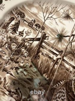 His Majesty Turkey Platter Johnson Brothers England Huge 20.5 x bit over 16