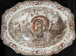 His Majesty turkey Platter by Johnson Brothers Made in England Large 20x16 READ