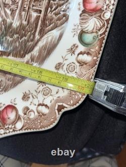 His Majesty turkey Platter by Johnson Brothers Made in England Large 20x16 READ