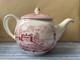 Historic America Teapot Johnson Bros. Pink Transferware English