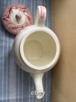 Historic America Teapot Johnson Bros. Pink Transferware English