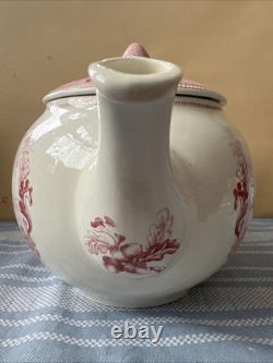 Historic America Teapot Johnson Bros. Pink Transferware English