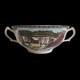 Johnson Bros 2 Friendly Village The Ice House Double Handle Cream Soup Bowls Htf