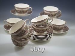 JOHNSON BROS HISTORIC AMERICA set of 11 CUPS AND SAUCERS IN SAN FRANCISCO VTG