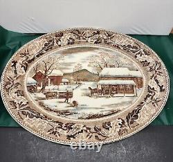 JOHNSON BROS Historic America Home for Thanksgiving 20 TURKEY PLATTER