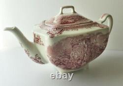 JOHNSON BROS OLD BRITAIN CASTLES TEA POT made in ENGLAND c. 1930