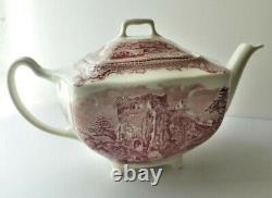 JOHNSON BROS OLD BRITAIN CASTLES TEA POT made in ENGLAND c. 1930