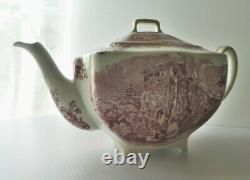 JOHNSON BROS OLD BRITAIN CASTLES TEA POT made in ENGLAND c. 1930