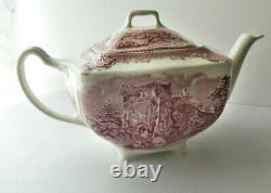 JOHNSON BROS OLD BRITAIN CASTLES TEA POT made in ENGLAND c. 1930