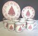 Johnson Bros Old Britain Castles Pink Christmas Set Of 24 Service For 8