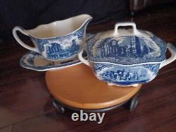 JOHNSON BROS VINTAGE Old Britain Castles Creamer & Sugar Bowl Made In England