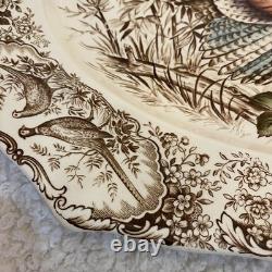 JOHNSON BROS WILD TURKEY WINDSOR WARE NATIVE AMERICAN PLATTER Made In England
