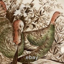 JOHNSON BROS WILD TURKEY WINDSOR WARE NATIVE AMERICAN PLATTER Made In England