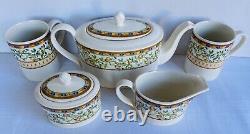 JOHNSON BROTHERS Bros Lemon Tree 5 Piece Set Teapot Sugar Milk Mugs Made England