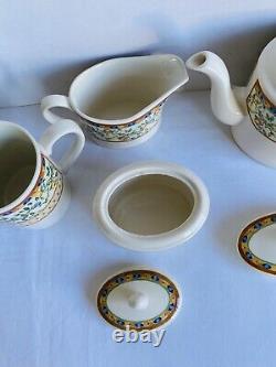 JOHNSON BROTHERS Bros Lemon Tree 5 Piece Set Teapot Sugar Milk Mugs Made England