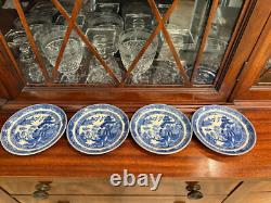 JOHNSON BROTHERS ENGLAND WiILLOW BLUE PATTERN TEA SET