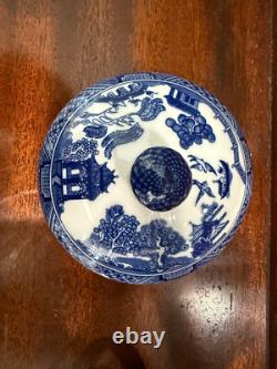 JOHNSON BROTHERS ENGLAND WiILLOW BLUE PATTERN TEA SET