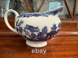 JOHNSON BROTHERS ENGLAND WiILLOW BLUE PATTERN TEA SET