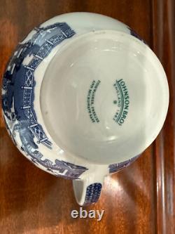 JOHNSON BROTHERS ENGLAND WiILLOW BLUE PATTERN TEA SET
