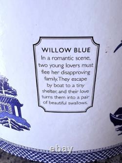 JOHNSON BROTHERS ENGLAND WiILLOW BLUE PATTERN TEA SET