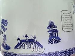 JOHNSON BROTHERS ENGLAND WiILLOW BLUE PATTERN TEA SET