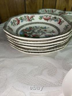 JOHNSON BROTHERS INDIAN TREE CHINA SET 48 PIECES GOOD CONDITION Grade D A+