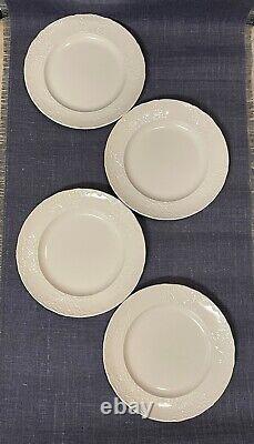 JOHNSON BROTHERS-Richmond White 4/Dinner Plates10 and 4/Salad Bowls6.25