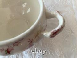 JOHNSON BROTHERS Rose Chintz Teapot, Sugar Bowl, Creamer & Platter ENGLAND